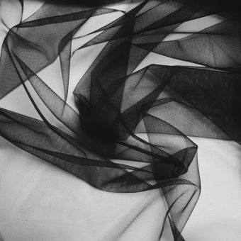 Tulle elastique gde largeur noir