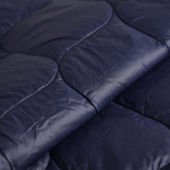 Tissu doudoune légère marine