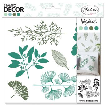 Tampons décor vegetal