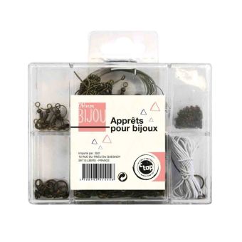 Matériel apprêts pour création bijoux laiton 400 pièces