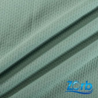 Tissu ZORB super absorbant 3D coton bio antimicrobien vert