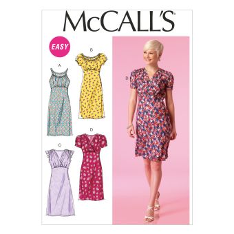 Patron McCall's 7116B5 Patron de robes à imprimés style empire - Femme 36 au 44
