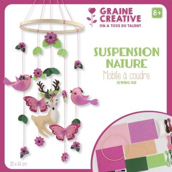Kit DIY mobile à coudre suspension thème Nature