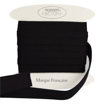 Biais Coton Noir 18mm par 10 mètres – designers-factory