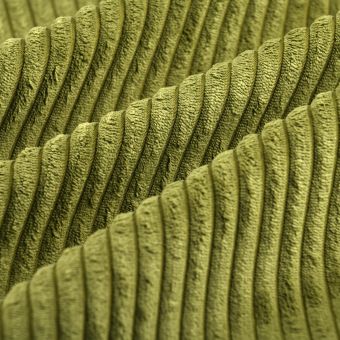 Tissu velours large côte rocket new olive 