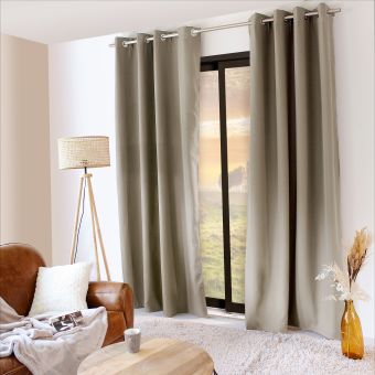 Rideau thermique en microfibre doublée - 135 x 240 cm