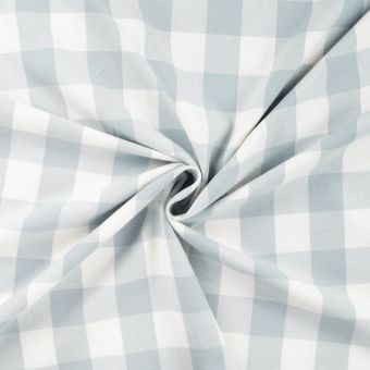 Tissu flanelle motif carreaux vert