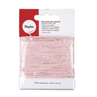 Cordon Coton Ciré – 1 Mm X 20 M – Rouge – Idéal Pour Bijouterie Et Loisirs Créatifs