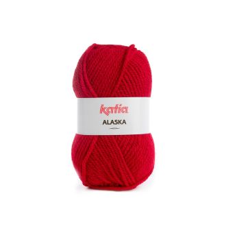 Pelote de fil à tricoter Alaska n°11 ruby - Katia