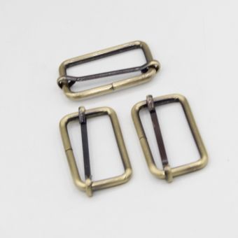 Lot de 5 rectangles avec barre pour sac or vielli - 40 mm
