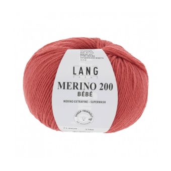 Pelote de laine à tricoter pour layette MERINO 200 BEBE - Lang Yarns
