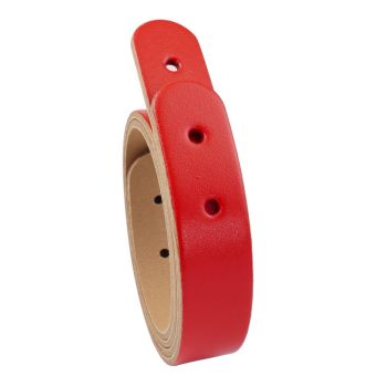 2 Lanières cuir sac cabas + vis chicago 50cm rouge - Miyako