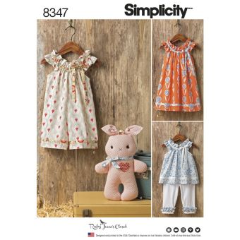 Patron Simplicity S8347.A - Ensemble Bébés 1 An Et Demi - 4 Ans
