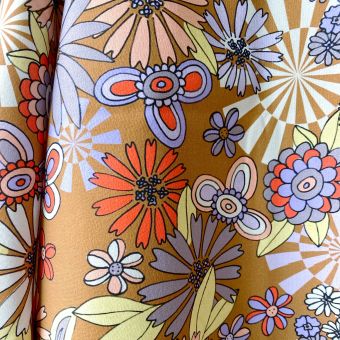 RETROLIFT MARRON TISSU IMPERMEABLE AU METRE