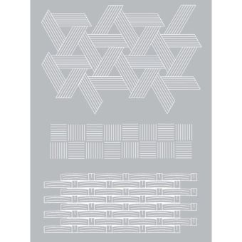 Graine Créative - Pochoir silkscreen pour pâte polymère Vannerie