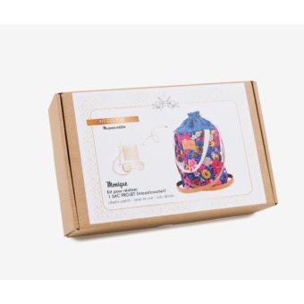 Kit couture DIY -  sac tricot Liberty multico
