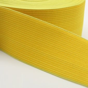 Elastique 40mm souple pour jupe jaune