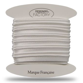 Passepoil satin blanc - Par 10 mètres - designers-factory