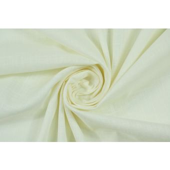 Coupon 300x150cm de Lin viscose à grosse trame ivoire