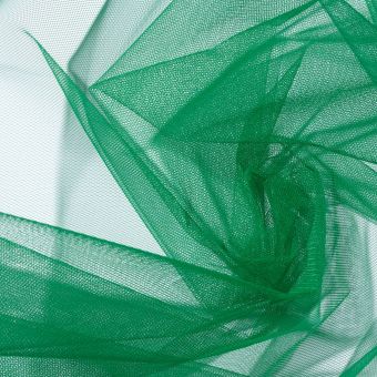 Tissu tulle uni vert foncé