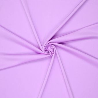 Maille lycra stretch maillot de bain unie violet pâle