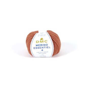 Pelote de fil à tricoter Mérino Essentiel 4 rouille - DMC