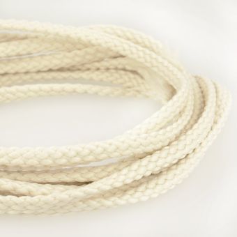 Cordon polyester 5mm écru
