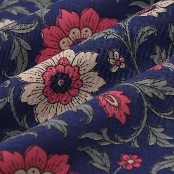 Tissu bachette Shirine bleu 