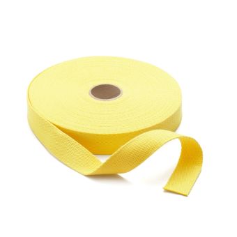 Sangle coton 23mm pour sac jaune