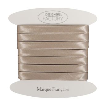 Biais satin beige 9mm par 5 mètres – designers-factory