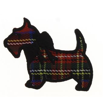 Écusson thermocollant chien écossais