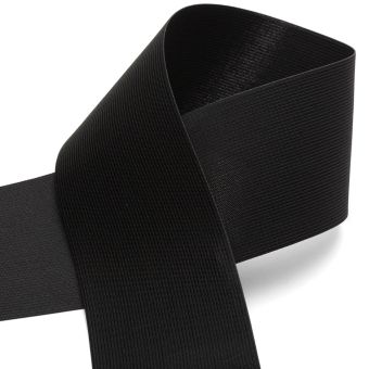 Elastique maille pour ceinture 80mm - Noir