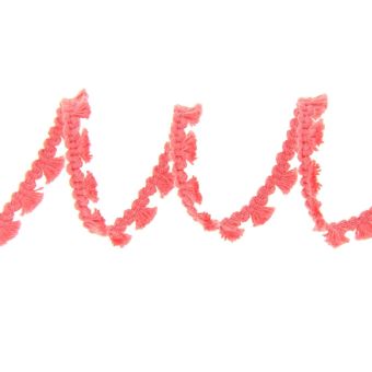 Galon mini-pompons rose 8 mm