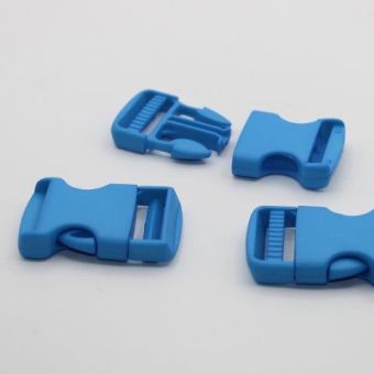 Lot de 3 boucles a ouverture rapide bleu