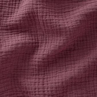 Tissu Double gaze coton Gaby violet
