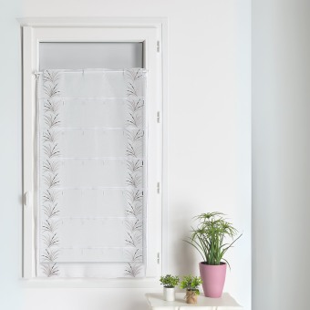 Modulable brodé motif roseaux - Laize : 60 cm
