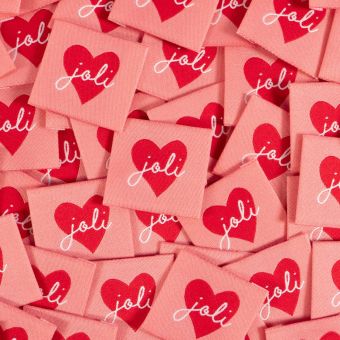 Étiquettes tissées Joli Coeur x5 - IKATEE