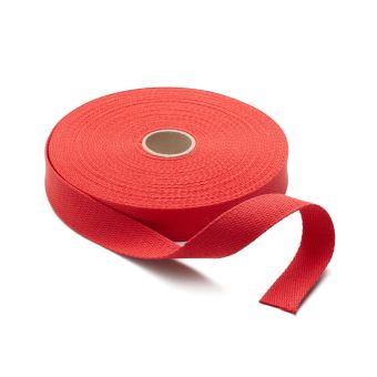 Sangle coton rouge 30 mm pour sac 