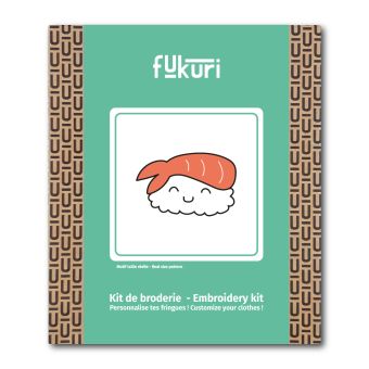 Kit Broderie complet - Nippon Sushi crevette - Fukuri
