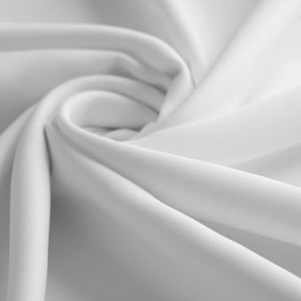 Tissu viscose uni Viky blanc