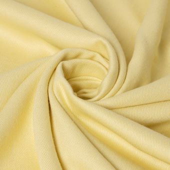 Tissu twill viscose lin viscose épais uni Jaune Vanilla Ice - Atelier Brunette