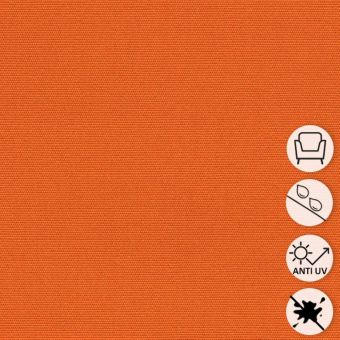 Toile extérieure Liso orange en dralon