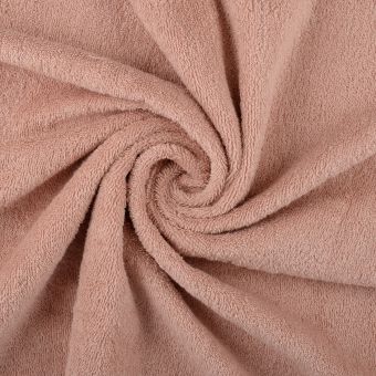 Tissu éponge coton Premium spa rose