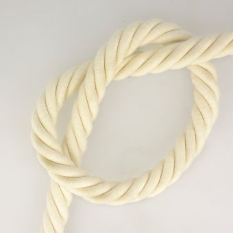 Cordon coton sac de plage 17mm écru