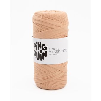 Pelote de fil à tricoter Maker Déco beige rose - Pingouin