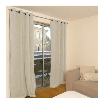 MOSCOU - Rideau thermique occultant en velours côtelé 140x260 cm