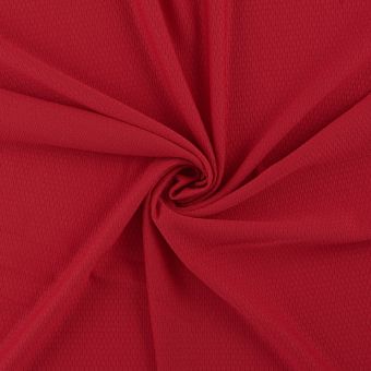 Tissu sport piqué respirant rouge
