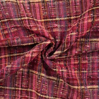 Tissu Tweed rose