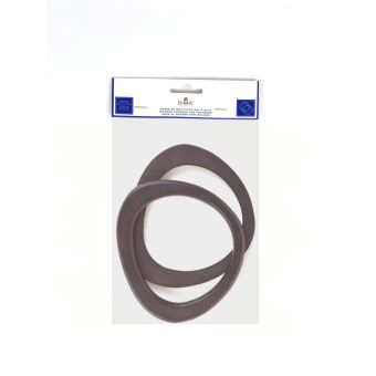 Anse de sac eco vita paire ovale bois brun fonce