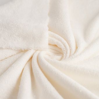 Tissu éponge bambou douce écru
